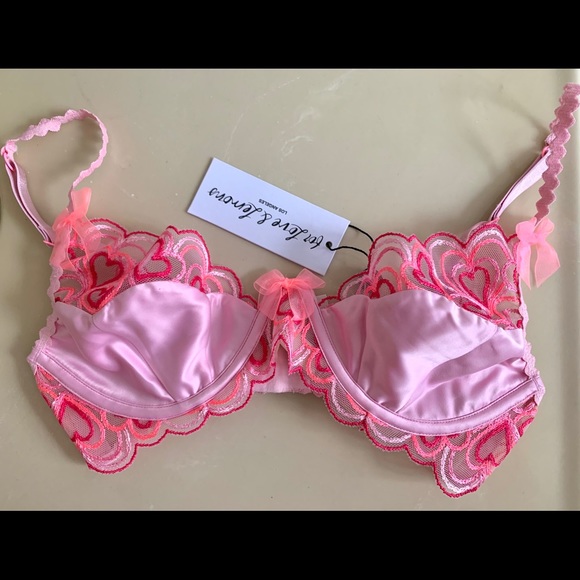 For Love And Lemons Tops For Love Lemons Retro Heart Bra Poshmark